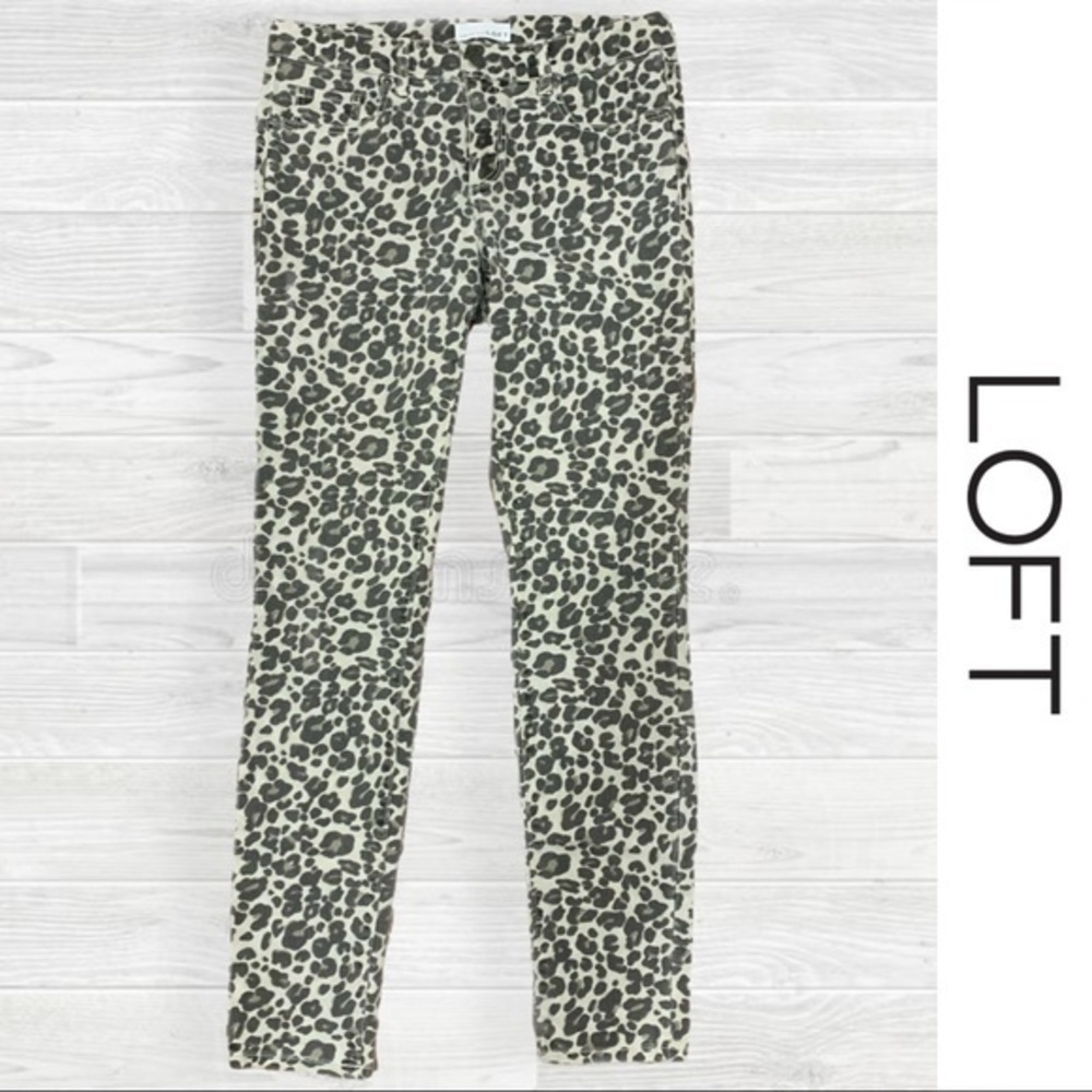Loft | Skinny Jeans | Size 26/27 | Cheetah/Leopard Print
